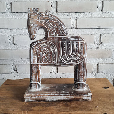 Wooden Horse with Stand