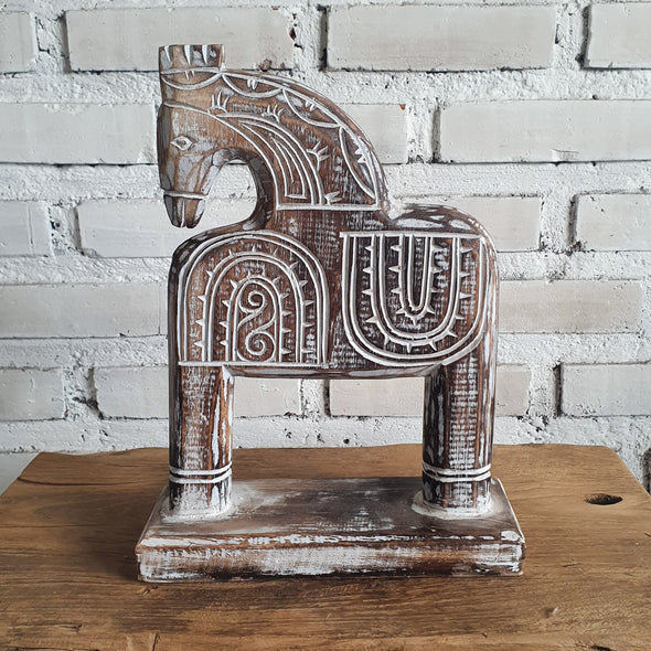 Wooden Horse with Stand