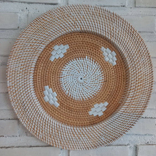 Woven Rattan Wall Plate