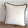 New Plain Cotton Cushion with Edge (Green)