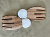 Wooden Shell Curved Handle Spoons Salad