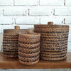 Round Basket Rattan with Lid