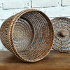 Round Basket Rattan with Lid