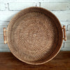 Nadine Rattan Tray with Handle (W)