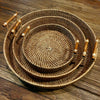 Nadine Rattan Tray with Handle (W)