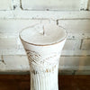 Carved Pillar Wooden Candle Holder01 (Small Set 3)