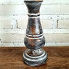 Carved Pillar Wooden Candle Holder05 (Small Set 3)