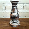 Carved Pillar Wooden Candle Holder05 (Small Set 3)