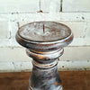 Carved Pillar Wooden Candle Holder05 (Small Set 3)