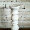 Carved Pillar Wooden Candle Holder07 (Small Set 3)