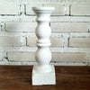 Carved Pillar Wooden Candle Holder07 (Small Set 3)