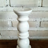 Carved Pillar Wooden Candle Holder07 (Small Set 3)