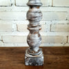 Carved Pillar Wooden Candle Holder07 (Small Set 3)