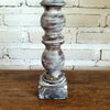 Carved Pillar Wooden Candle Holder07 (Small Set 3)