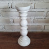 Carved Pillar Wooden Candle Holder03 (Small Set 3)