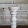 Carved Pillar Wooden Candle Holder03 (Small Set 3)