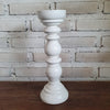 Carved Pillar Wooden Candle Holder03 (Small Set 3)