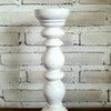 Carved Pillar Wooden Candle Holder03 (Small Set 3)