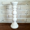 Carved Pillar Wooden Candle Holder03 (Small Set 3)