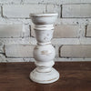 Carved Pillar Wooden Candle Holder04 (Small Set 3)