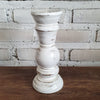 Carved Pillar Wooden Candle Holder04 (Small Set 3)