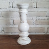 Carved Pillar Wooden Candle Holder04 (Small Set 3)