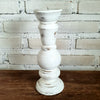 Carved Pillar Wooden Candle Holder04 (Small Set 3)