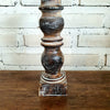 Carved Pillar Wooden Candle Holder06 (Small Set 3)