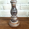 Carved Pillar Wooden Candle Holder06 (Small Set 3)