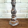 Carved Pillar Wooden Candle Holder06 (Small Set 3)