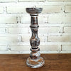 Carved Pillar Wooden Candle Holder06 (Small Set 3)