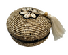 Mini Round Bead & Bamboo Boxes Shell With Tassel