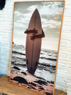 Surfing Embrace Photo With Wooden Frame