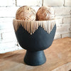 Handcrafted Decorative Bowls With Woven Accents