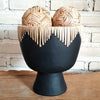 Handcrafted Decorative Bowls With Woven Accents