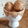 Handcrafted Decorative Bowls With Woven Accents