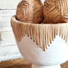 Handcrafted Decorative Bowls With Woven Accents