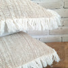 Natural Straw Grass and Calico Cushions