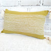 Black & White Striped Motif Cushion With Tassel