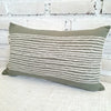 Black & White Striped Motif Cushion With Tassel