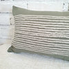 Black & White Striped Motif Cushion With Tassel