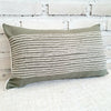 Black & White Striped Motif Cushion With Tassel