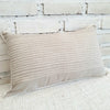 Black & White Striped Motif Cushion With Tassel