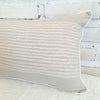 Black & White Striped Motif Cushion With Tassel