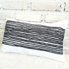 Black & White Striped Motif Cushion With Tassel