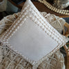 Black Linen Cotton Cushion With Cowrie Shells