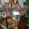 Brass Hexagon Shaped Terrarium Candle Holders - Canggu & Co