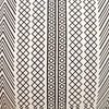 Round Aztec Pattern Cotton Linen Zippered Pouff With Tassels - Canggu & Co