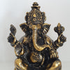 Plain & Antique Ganesha Resin Statue Decor - Canggu & Co