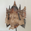 Carved Wooden Antique Ganesha Head - Canggu & Co